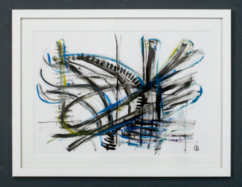 #18 - Amusement Park in Brilliant Blue & Cadmium Yellow
