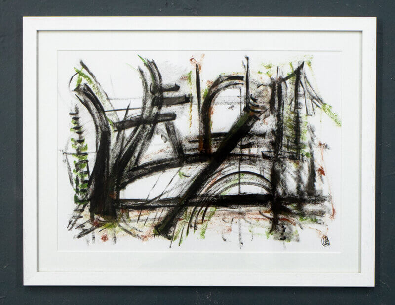 #21 - Amusement Park in Chromium Oxide Green & Burnt Umber