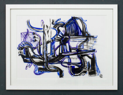 #3 - Amusement Park in Phthalo Blue